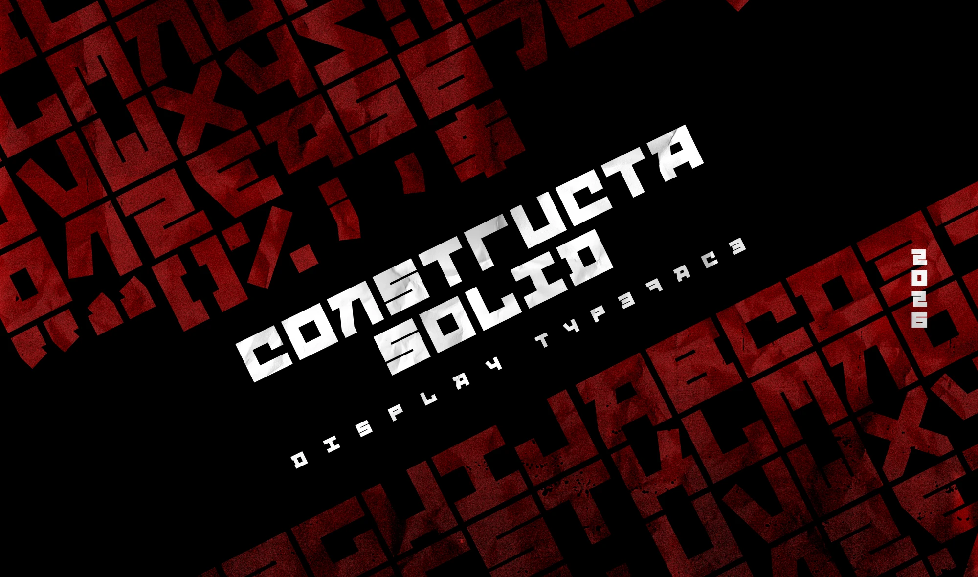 Constructa Solid font design