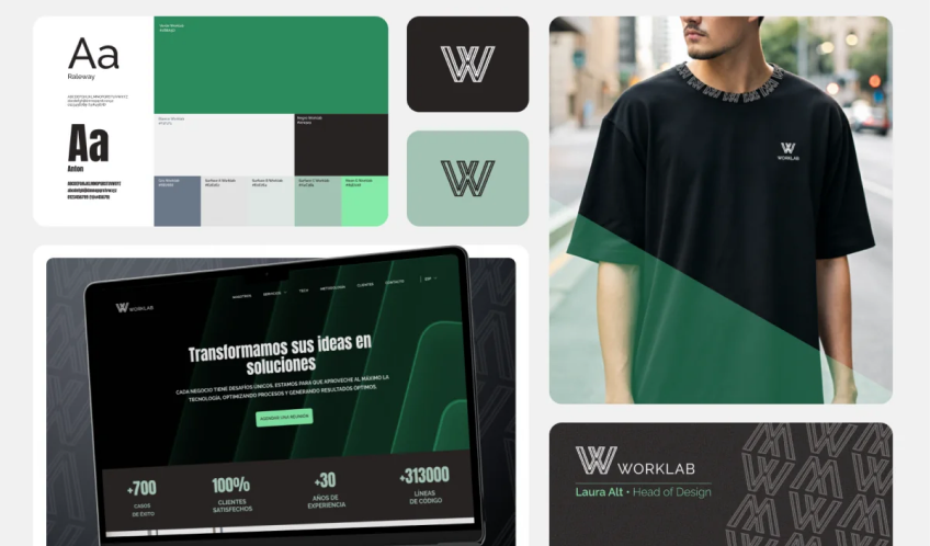 Worklab rebrand and website design